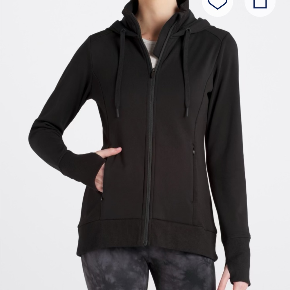 Classic Black Zip-Up Hoodie for Women